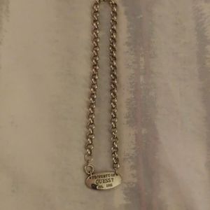 Silver chain link choker. Never worn